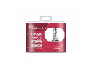 Лампа HB3(Clearlight)12V-60W X-treme Vision +150% Light (2 шт.)